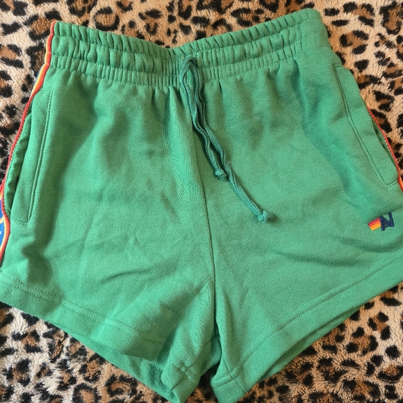 Aviator nation Green Women's Shorts - Picture 1 of 3